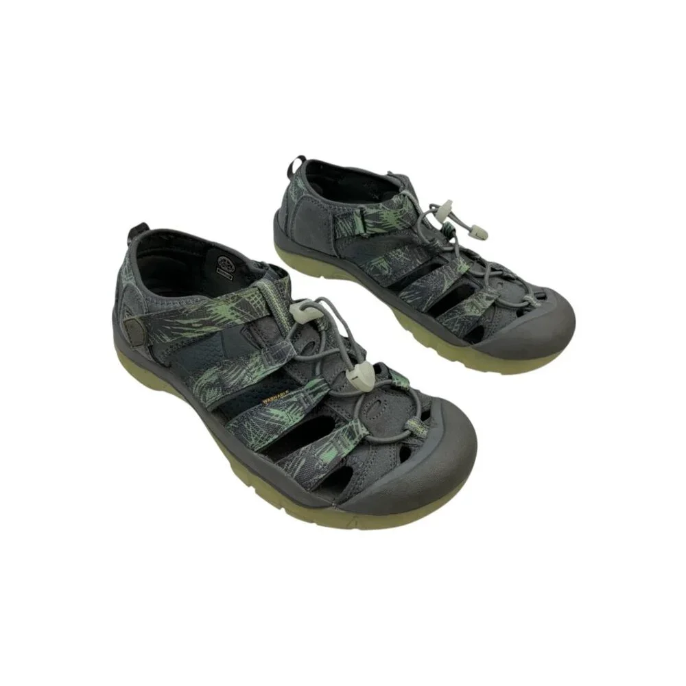 KEEN Big Kids Newport H2 Glow In The Dark Water Shoes Sandals 6 Gray